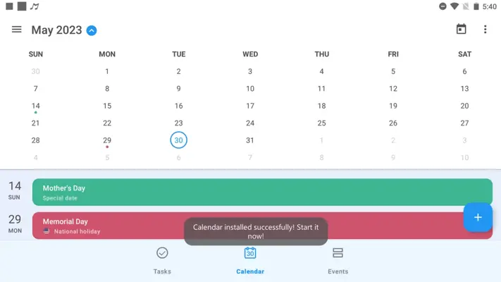 Calendar android App screenshot 10