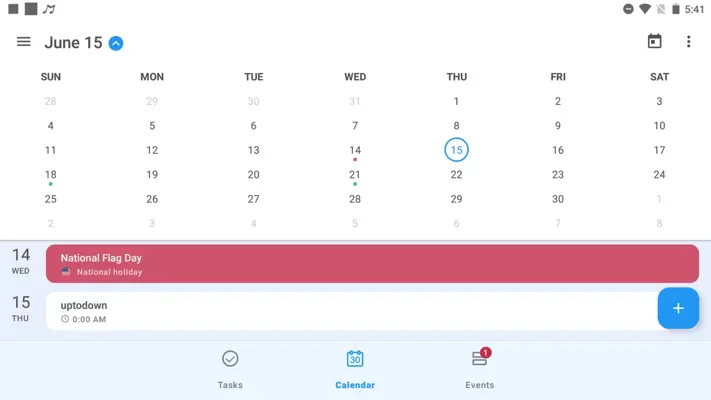 Calendar android App screenshot 2