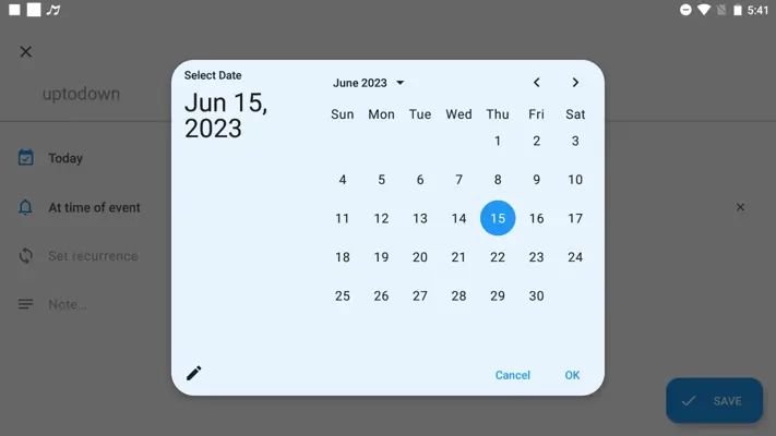 Calendar android App screenshot 3